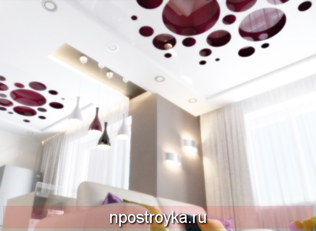 Натяжные потолки 3Д. Дизайн Перфорация