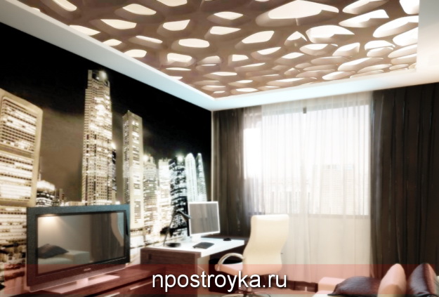 3д перфорация натяжного потолка