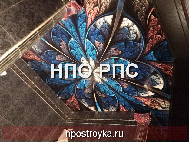 Натяжные потолки абстракция