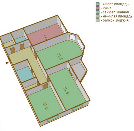 натяжные потолки в 3-ёх комнатной квартире, в 3-ёх комнататах и кухни