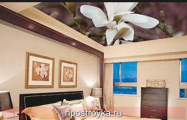 натяжные потолки 3d фото