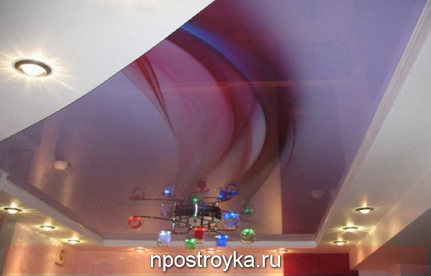 Натяжные потолки абстракция