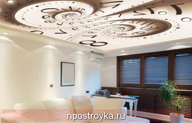 Натяжные потолки абстракция