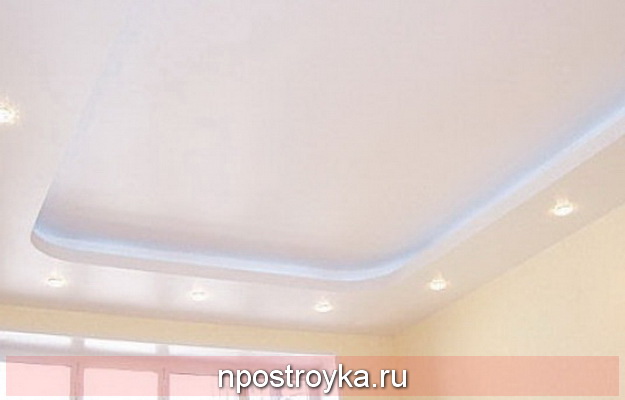 Белые матовые натяжные потолки