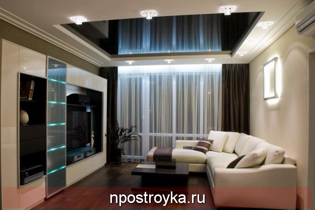 натяжные потолки в гостинной натяжные потолки в гостинной
