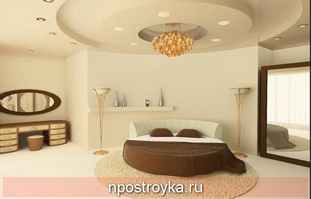 Двухуровневые натяжные потолки матовые