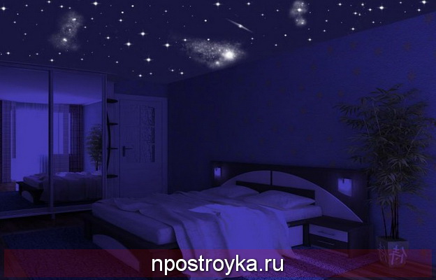 звездное небо в спальне звездное небо в спальне