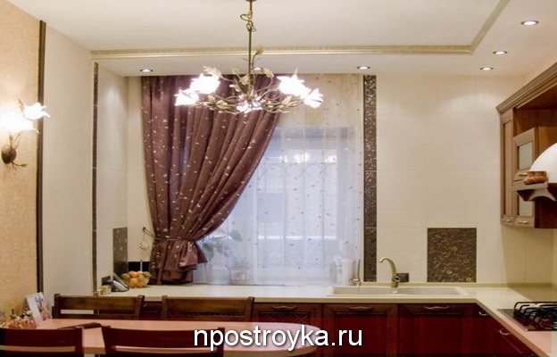 Матовые натяжные потолки на кухне Матовые натяжные потолки на кухне