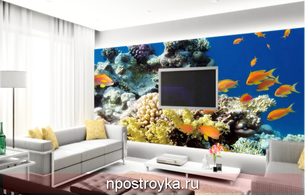 натяжные стены с фотопечатью