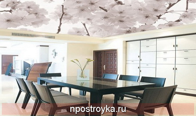 Натяжной потолок цветок Натяжной потолок цветок