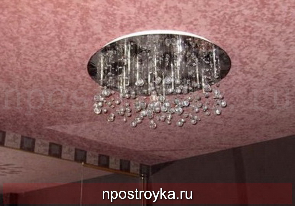 Оклейка потолка обоями фото3 Оклейка потолка обоями фото3