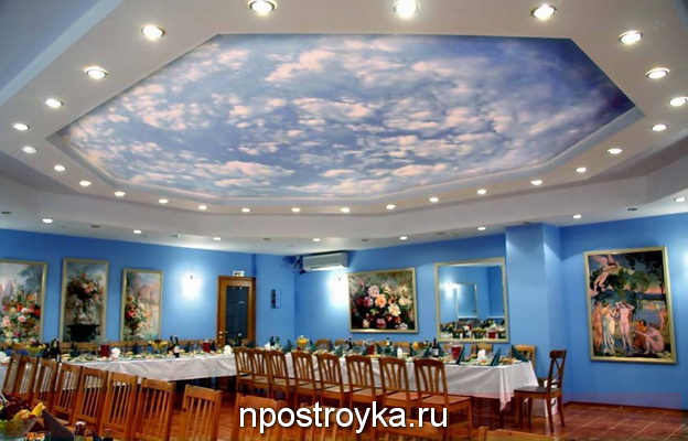 натяжные потолки в ресторане натяжные потолки в ресторане