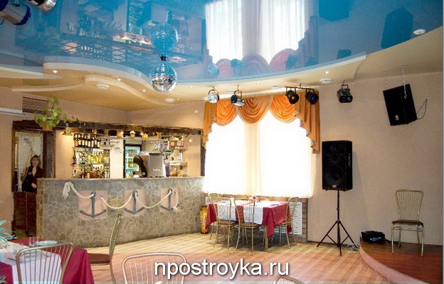 натяжные потолки в ресторане натяжные потолки в ресторане