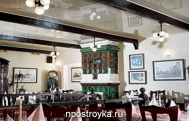 натяжные потолки в ресторане натяжные потолки в ресторане