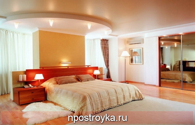 Сатиновый натяжной потолок 18 кв. м.