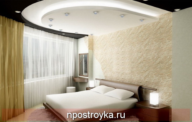 Натяжные потолки в спальне Натяжные потолки в спальне