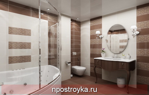 натяжные потолки в ванной фото