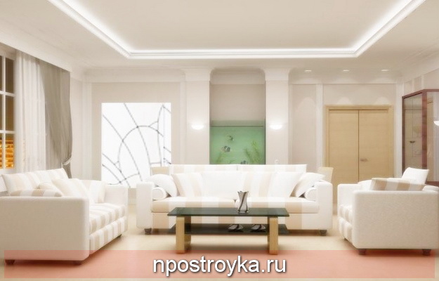 натяжные потолки 17 кв м фото