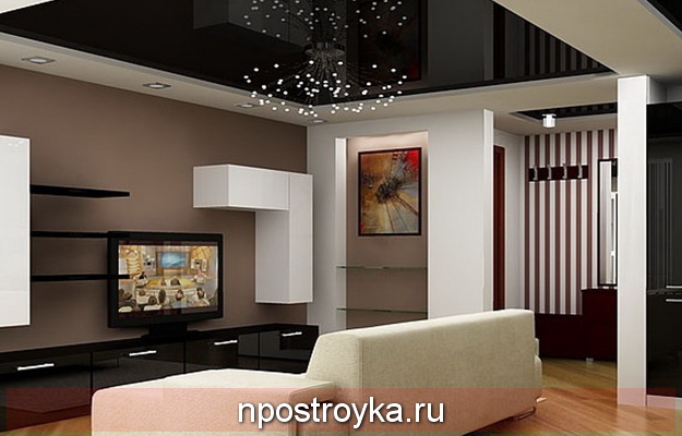 натяжные потолки черные фото в гостиной натяжные потолки черные фото в гостиной