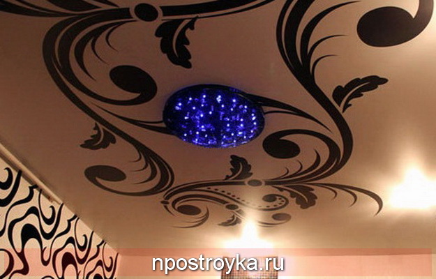 Натяжные потолки абстракция