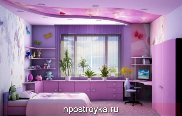 натяжные потолки детская натяжные потолки детская