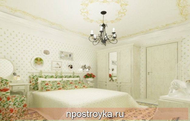 Дизайнерские натяжные потолки в стиле Прованс Дизайнерские натяжные потолки в стиле Прованс