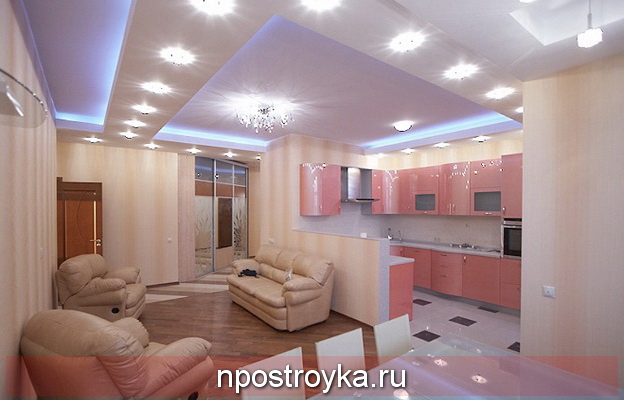 красивый натяжной потолок