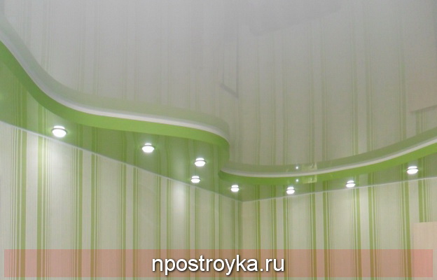 красивый натяжной потолок