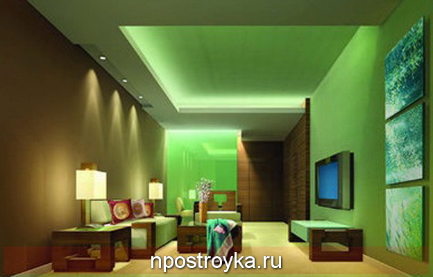 красивый натяжной потолок