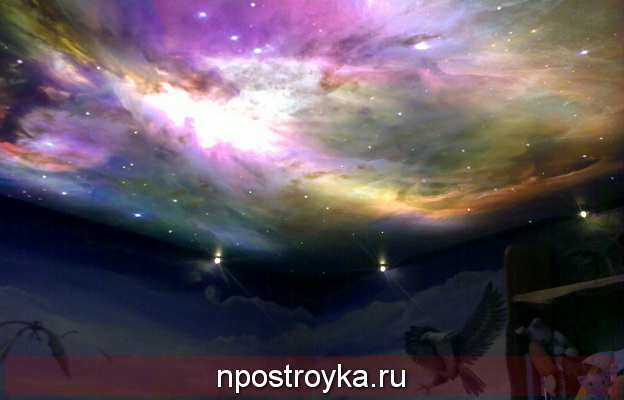 красивый натяжной потолок