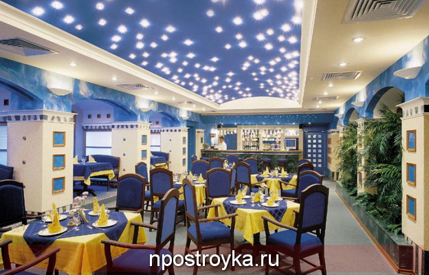 натяжные потолки в ресторане натяжные потолки в ресторане