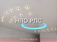 двухуровневые натяжные потолки фото