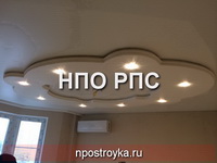 двухуровневые натяжные потолки фото