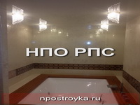 глянцевый натяжной потолок фото