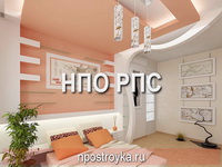 двухуровневые натяжные потолки фото