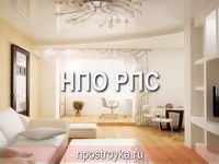 глянцевый натяжной потолок фото