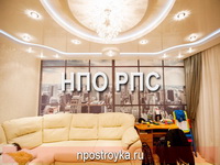 Парящий натяжной потолок фото