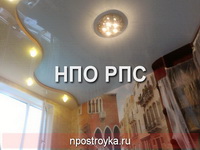 двухуровневые натяжные потолки фото