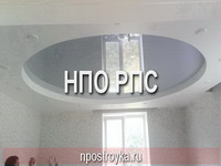 двухуровневые натяжные потолки фото