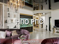 глянцевый натяжной потолок фото