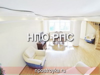 двухуровневые натяжные потолки фото