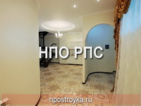 двухуровневые натяжные потолки фото