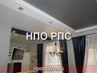 двухуровневые натяжные потолки фото