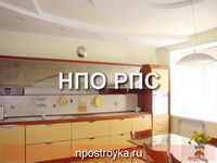 двухуровневые натяжные потолки фото