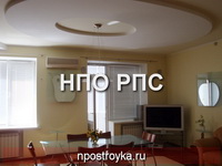 двухуровневые натяжные потолки фото
