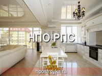 двухуровневые натяжные потолки фото