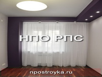 двухуровневые натяжные потолки фото