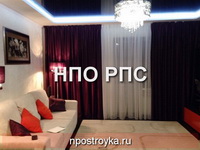 двухуровневые натяжные потолки фото