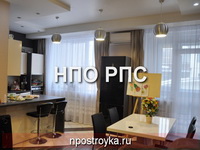 двухуровневые натяжные потолки фото