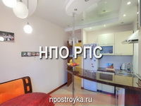 двухуровневые натяжные потолки фото
